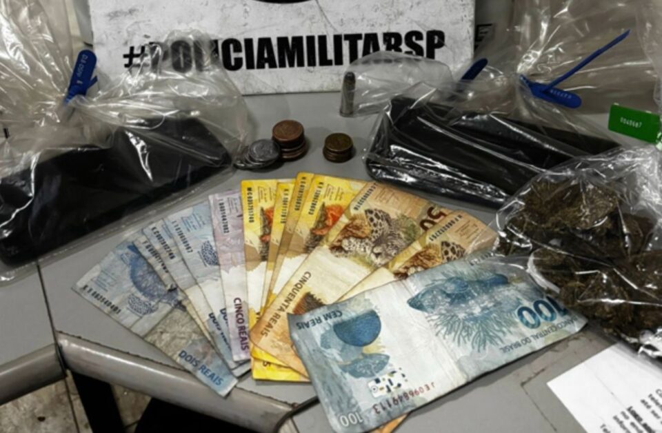 Filho é preso por agredir a mãe, traficar drogas e possuir munição de uso restrito